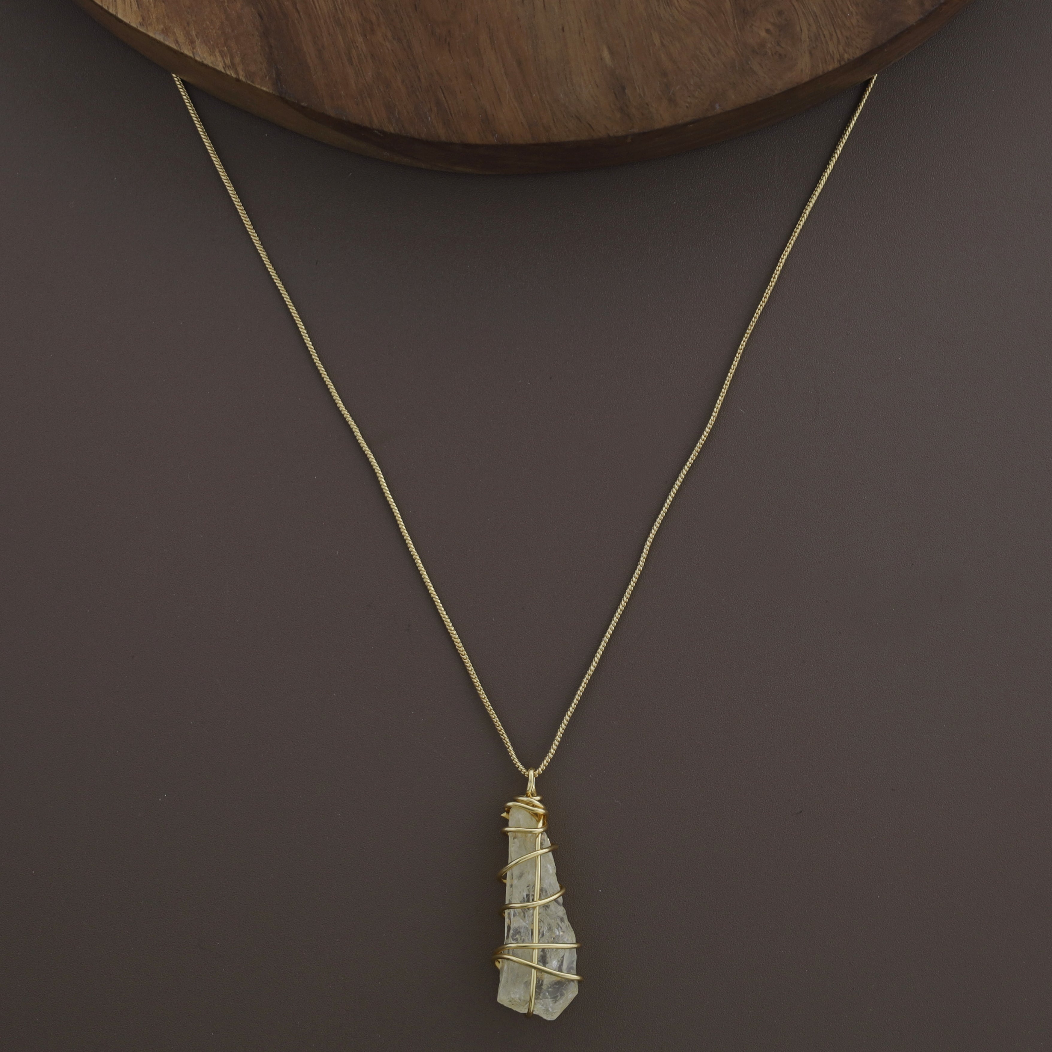 Binded Dyed Stone Neckpiece